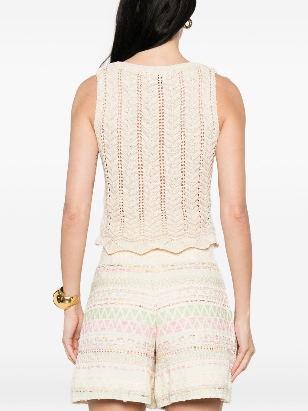 Bye Knitted cotton top