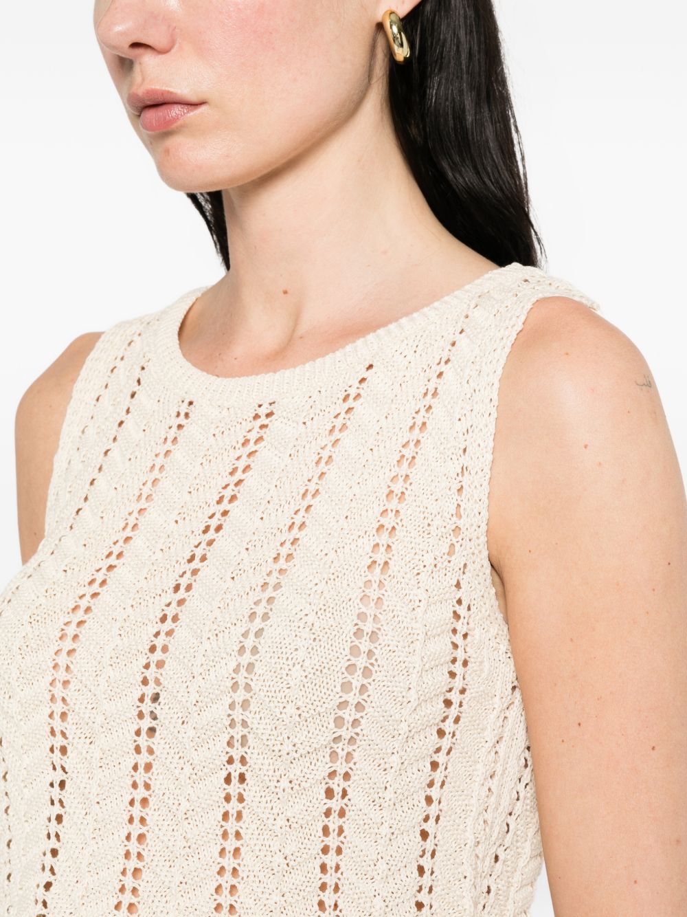 Bye Knitted cotton top