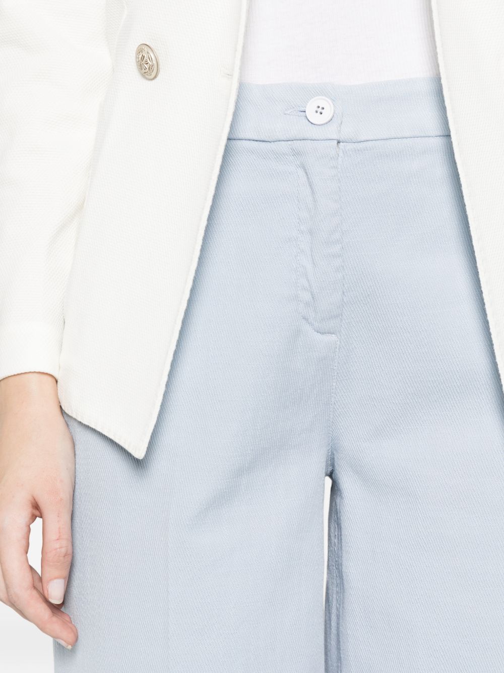 Via Masini 80 Cotton wide-leg trousers