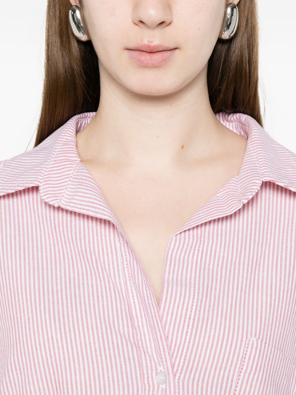 White Sand Striped cotton shirt