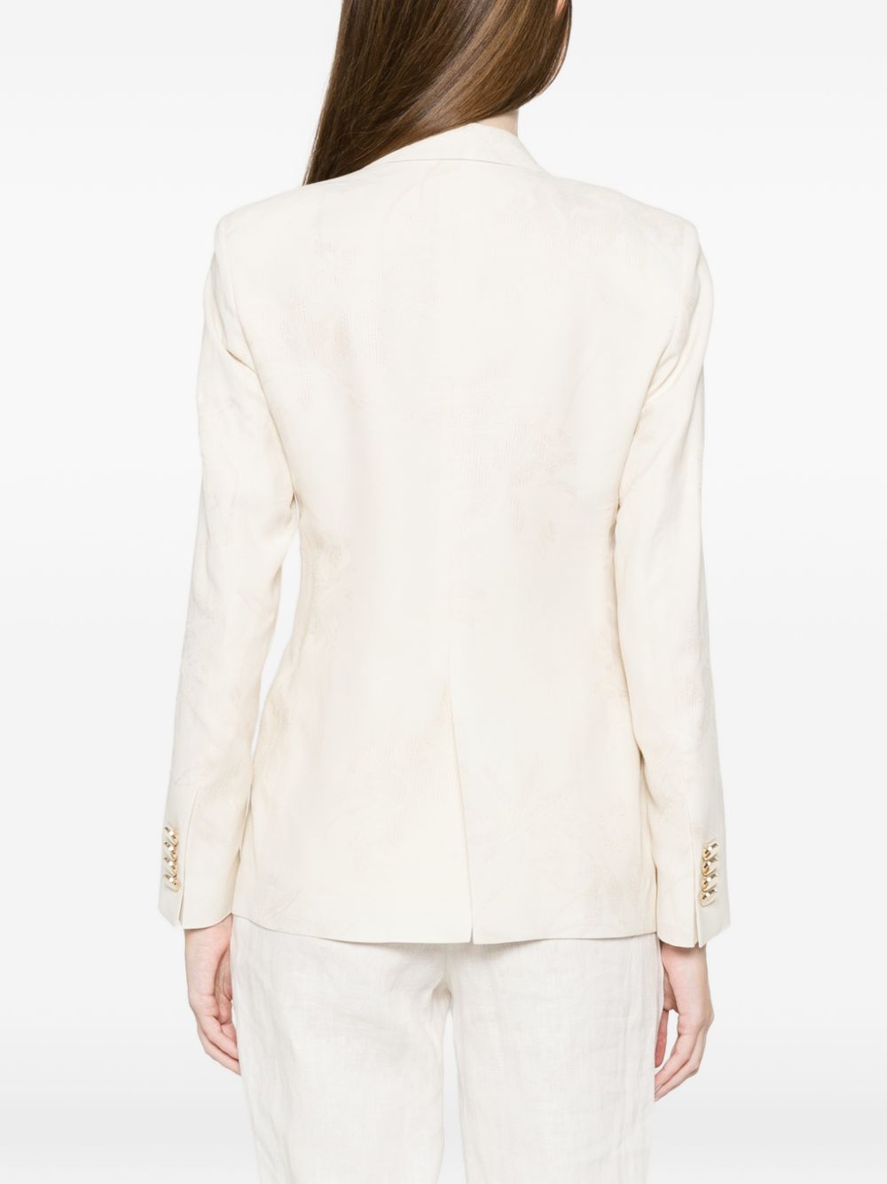 L.B.M. 1911 Linen blend double-breasted jacket