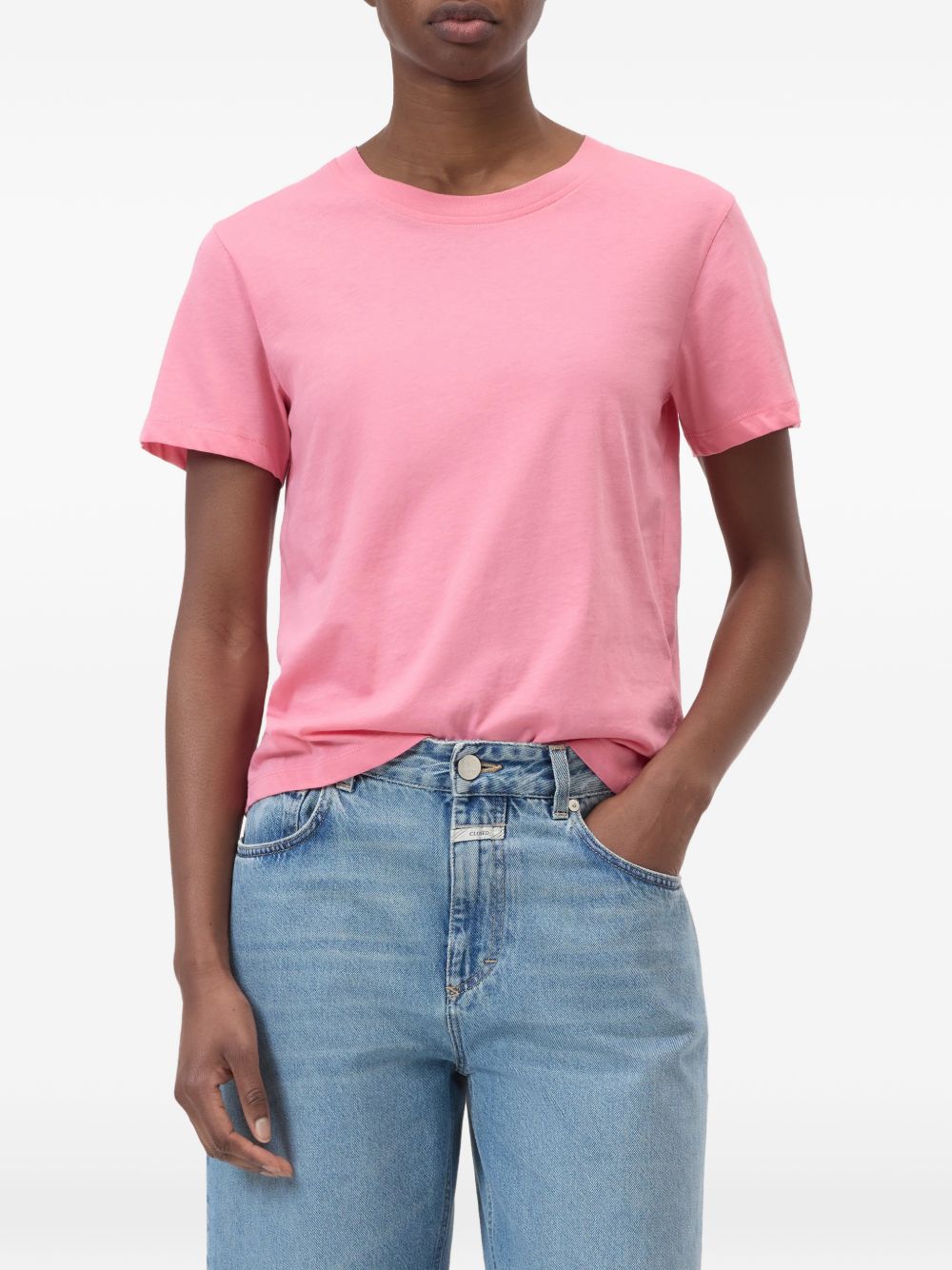 Closed Pink, round neck, short sleeves Cotton t-shirt