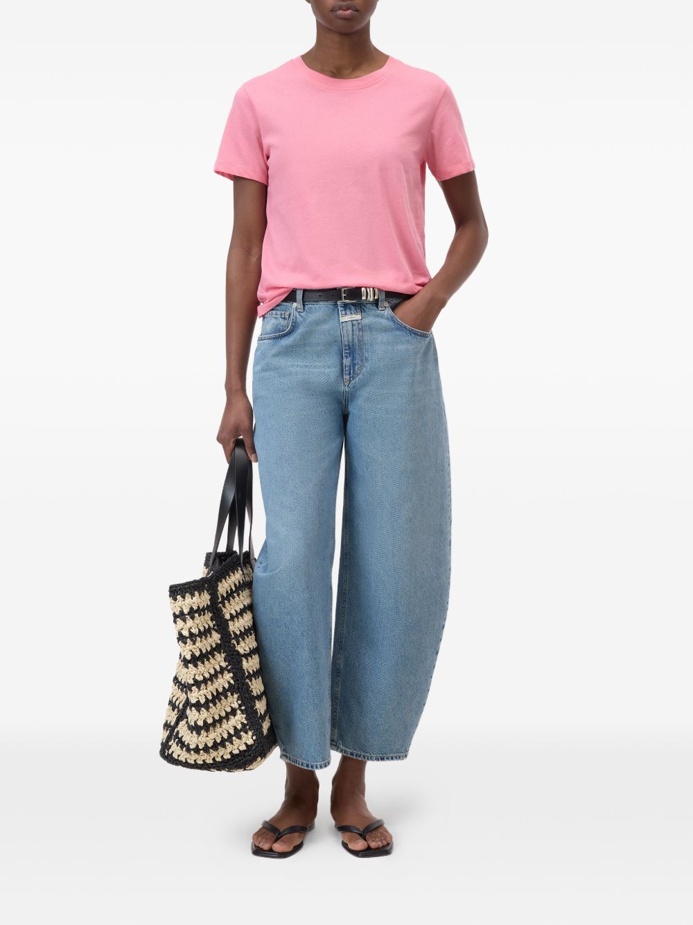 Closed Pink, round neck, short sleeves Cotton t-shirt