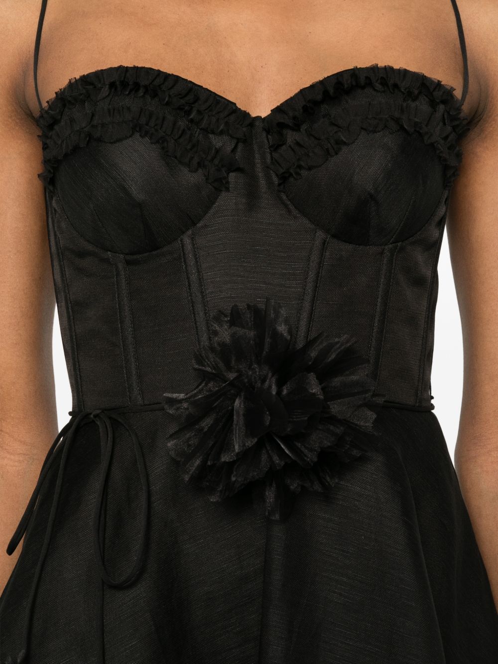 Zimmermann Luna linen and silk mini dress