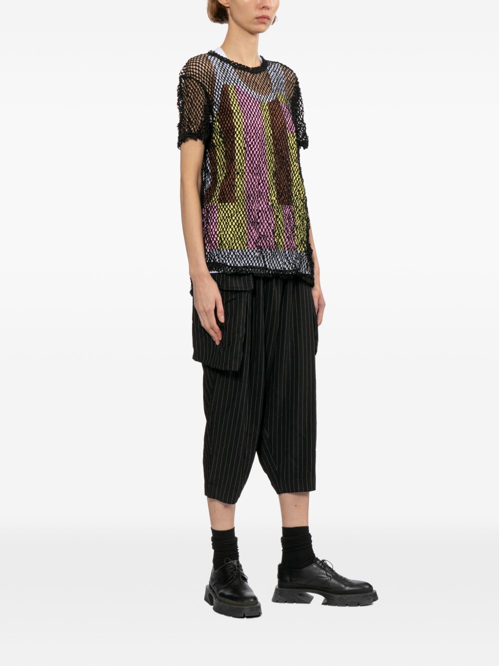 Comme Comme Open-knit t-shirt