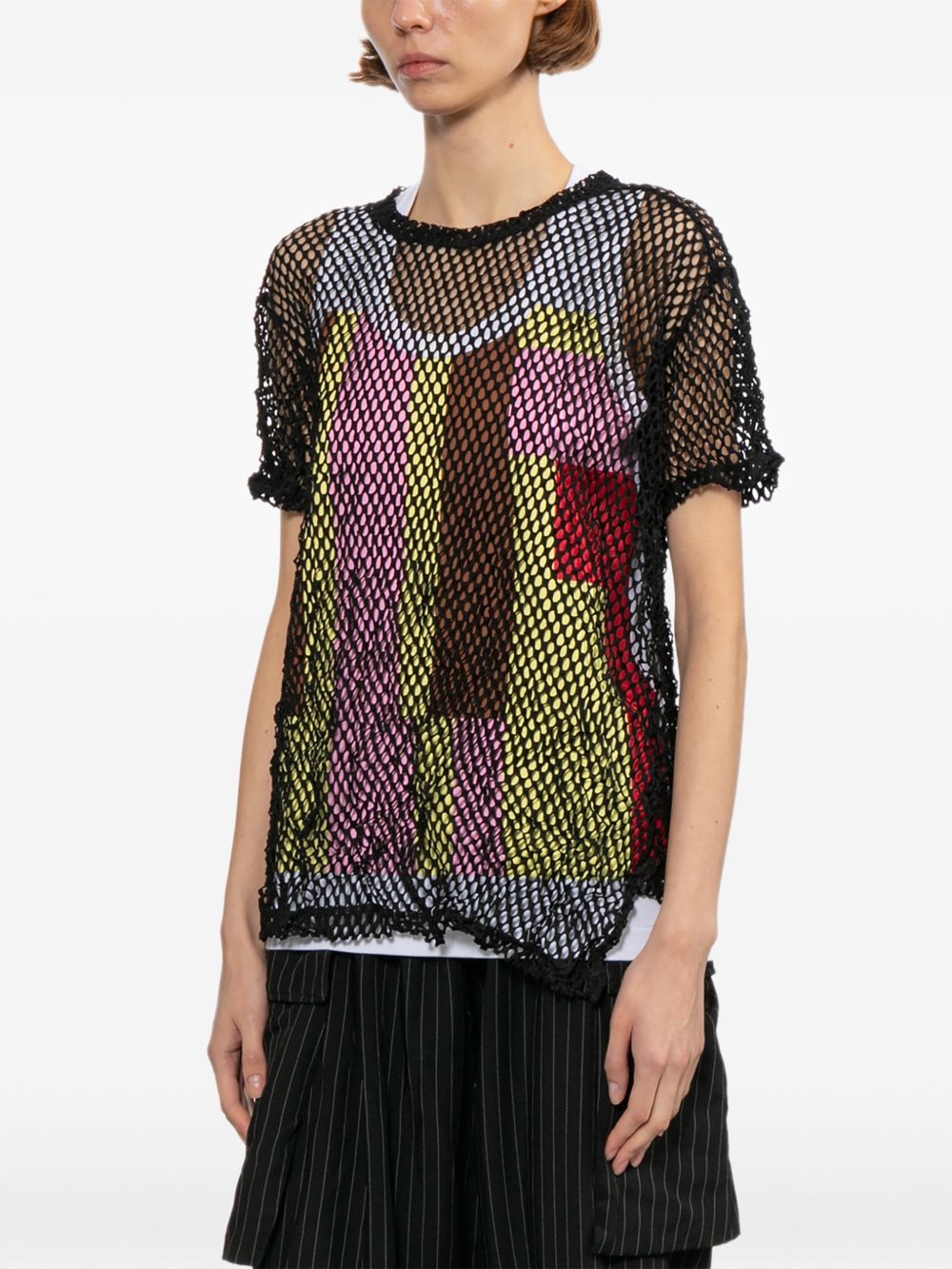Comme Comme Open-knit t-shirt
