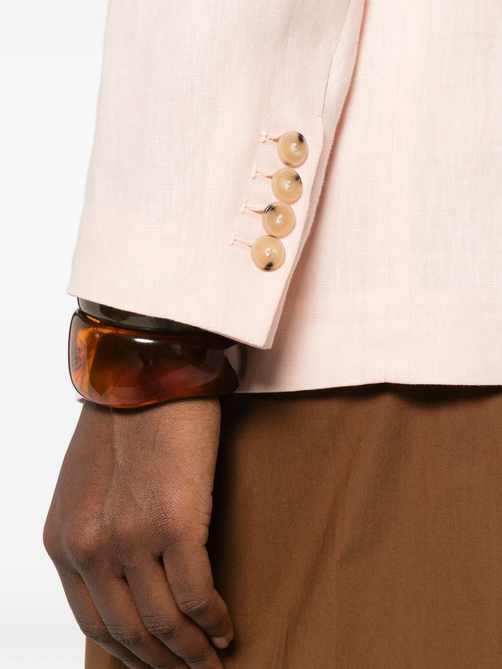 Forte Forte Linen single-breasted jacket
