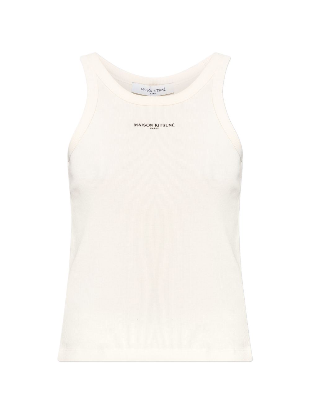 Maison Kitsuné Maison KitsunÃ© Logo cotton tank top