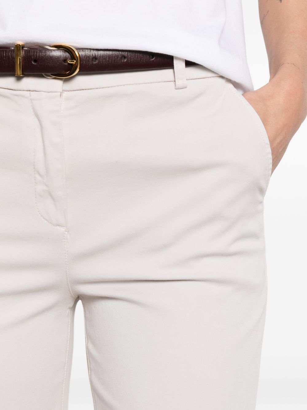 Via Masini 80 Cotton straight-leg trousers