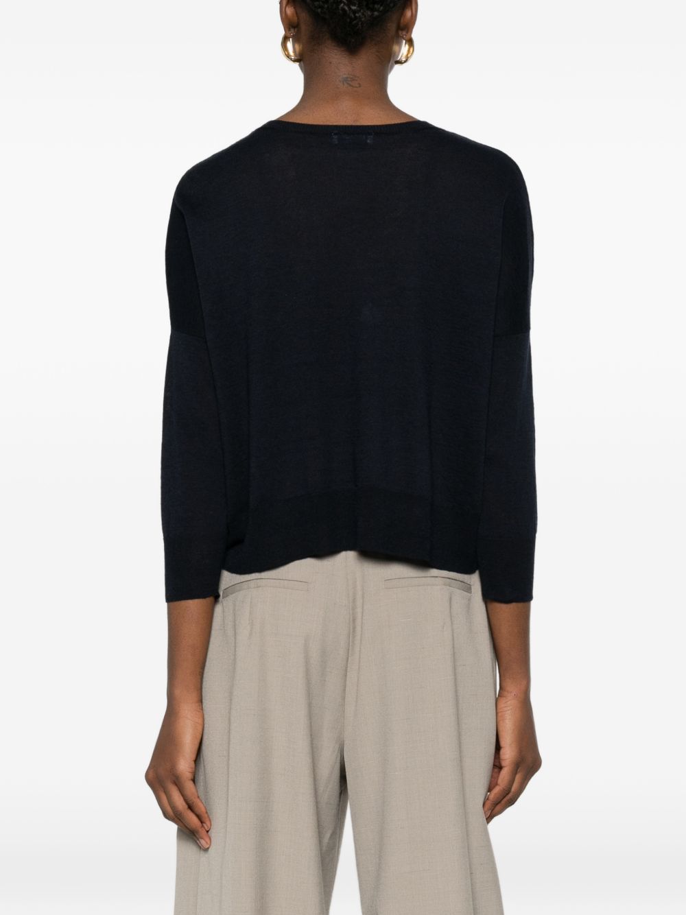 Base Linen and cotton blend sweater