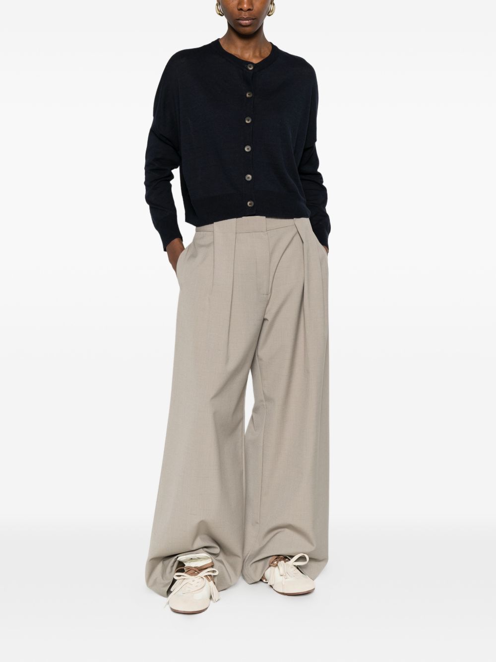Base Linen and cotton blend cardigan