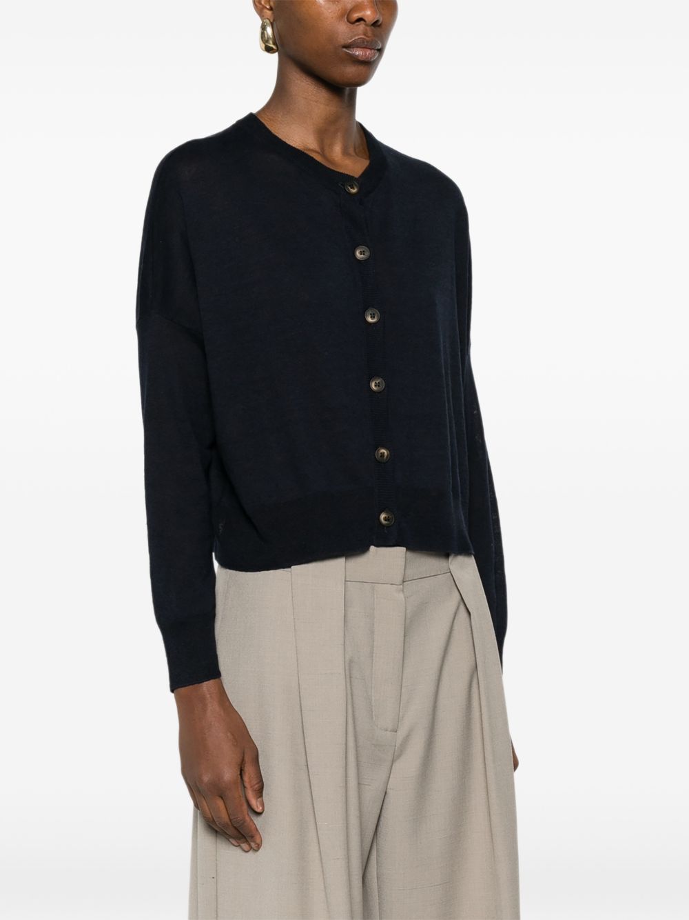 Base Linen and cotton blend cardigan