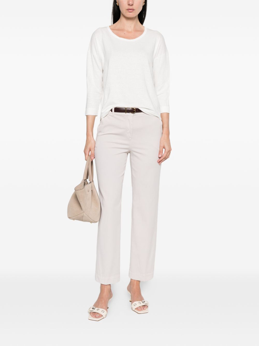 Base Linen crewneck sweater