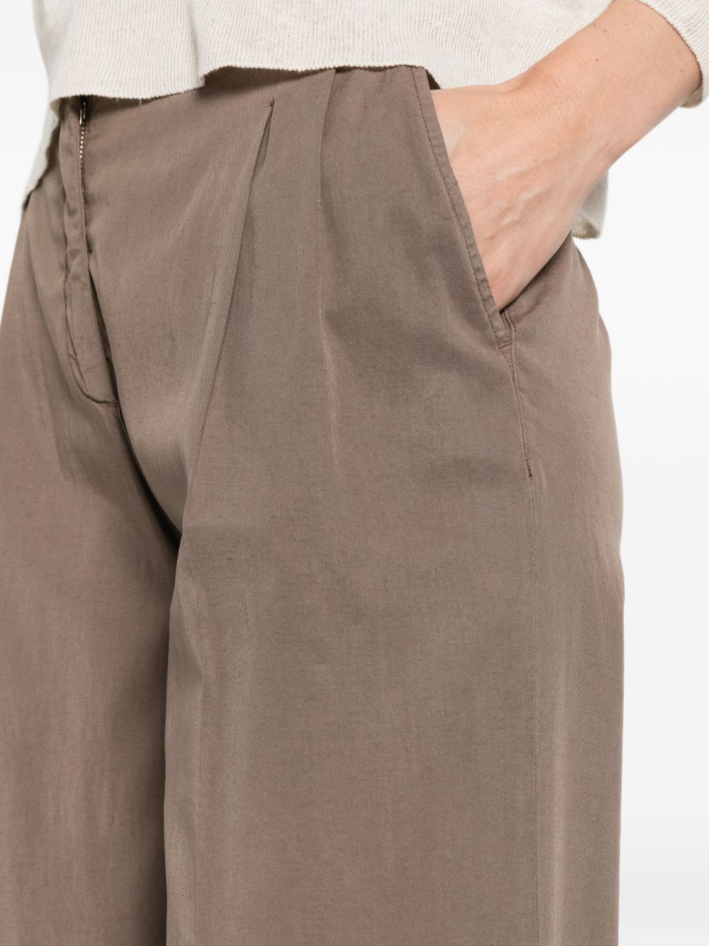 Via Masini 80 Linen blend trousers