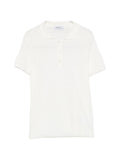 Base Linen and cotton blend polo shirt