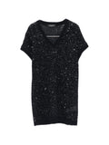 Fabiana Filippi V-neck short sleeves Embellished v-necked top