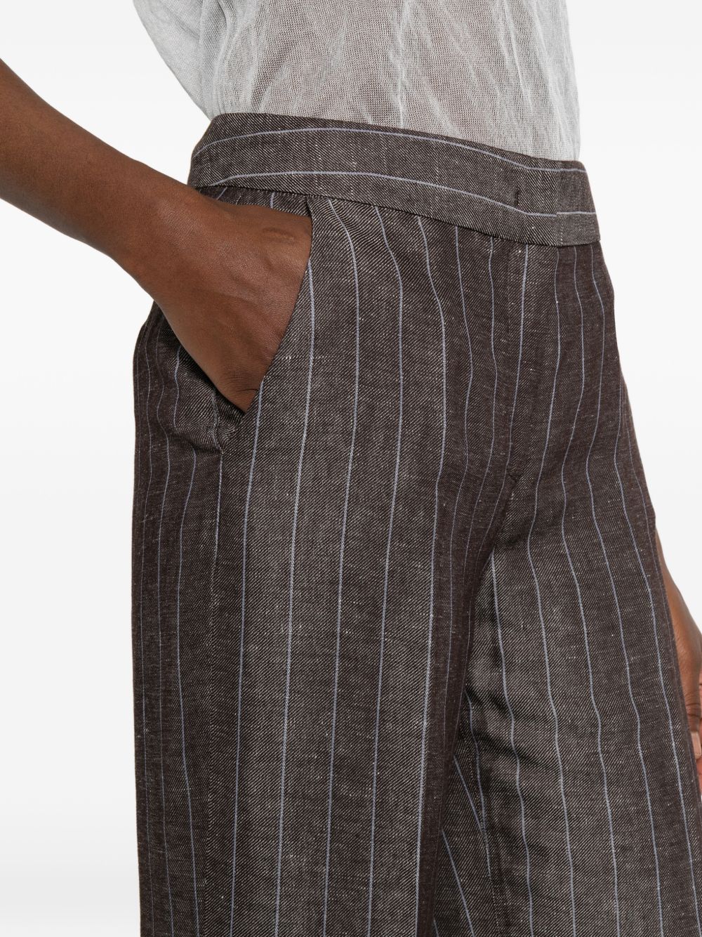Via Masini 80 Pinstriped trousers