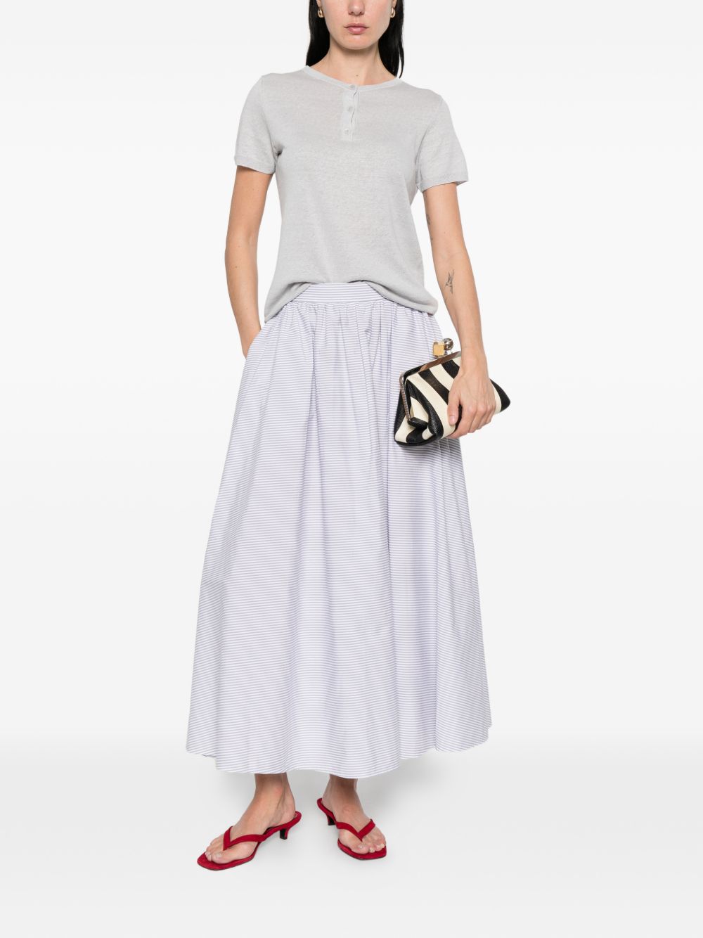 Base Linen and cotton blend t-shirt