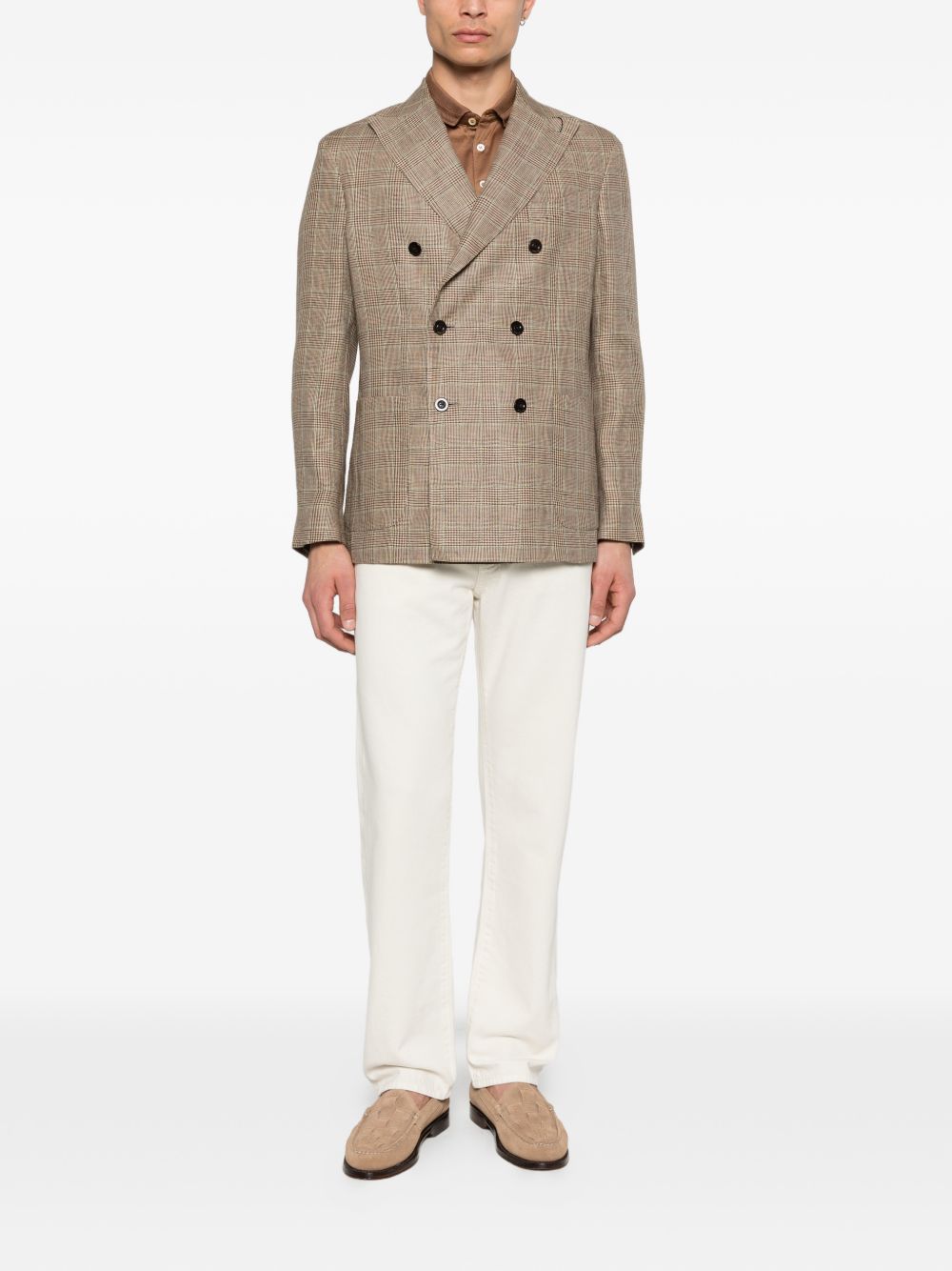 Boglioli Linen double-breasted jacket