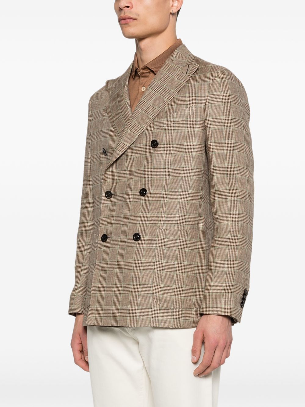 Boglioli Linen double-breasted jacket