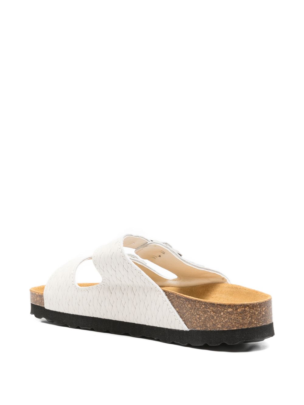 Woolrich Two Bands leather sandals