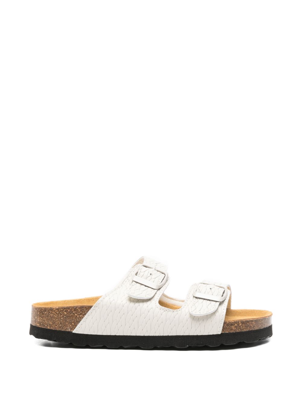 Woolrich Two Bands leather sandals