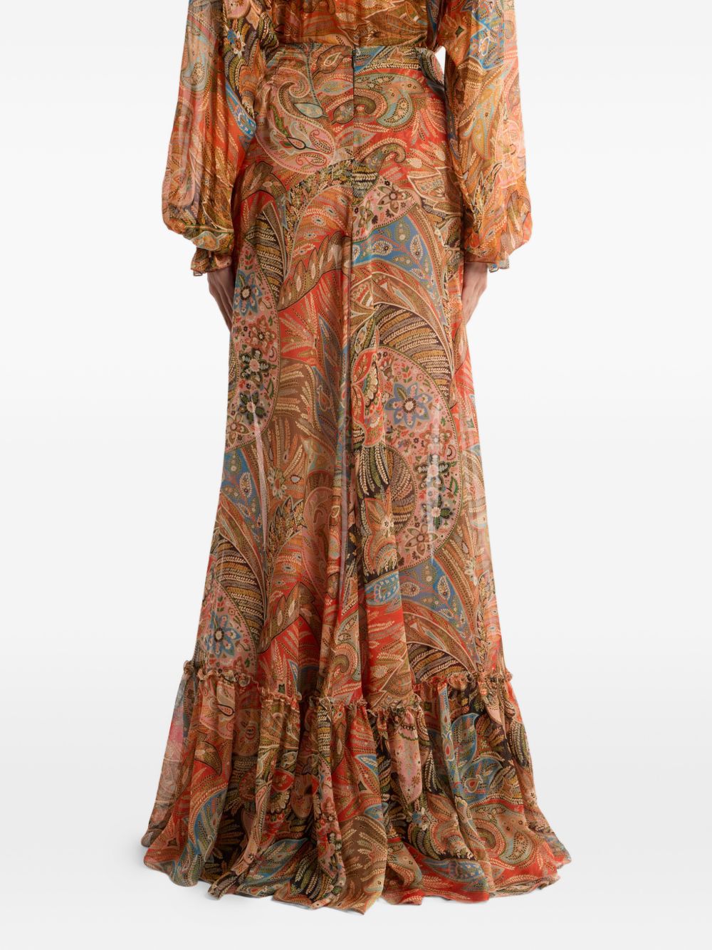 Etro Printed long skirt