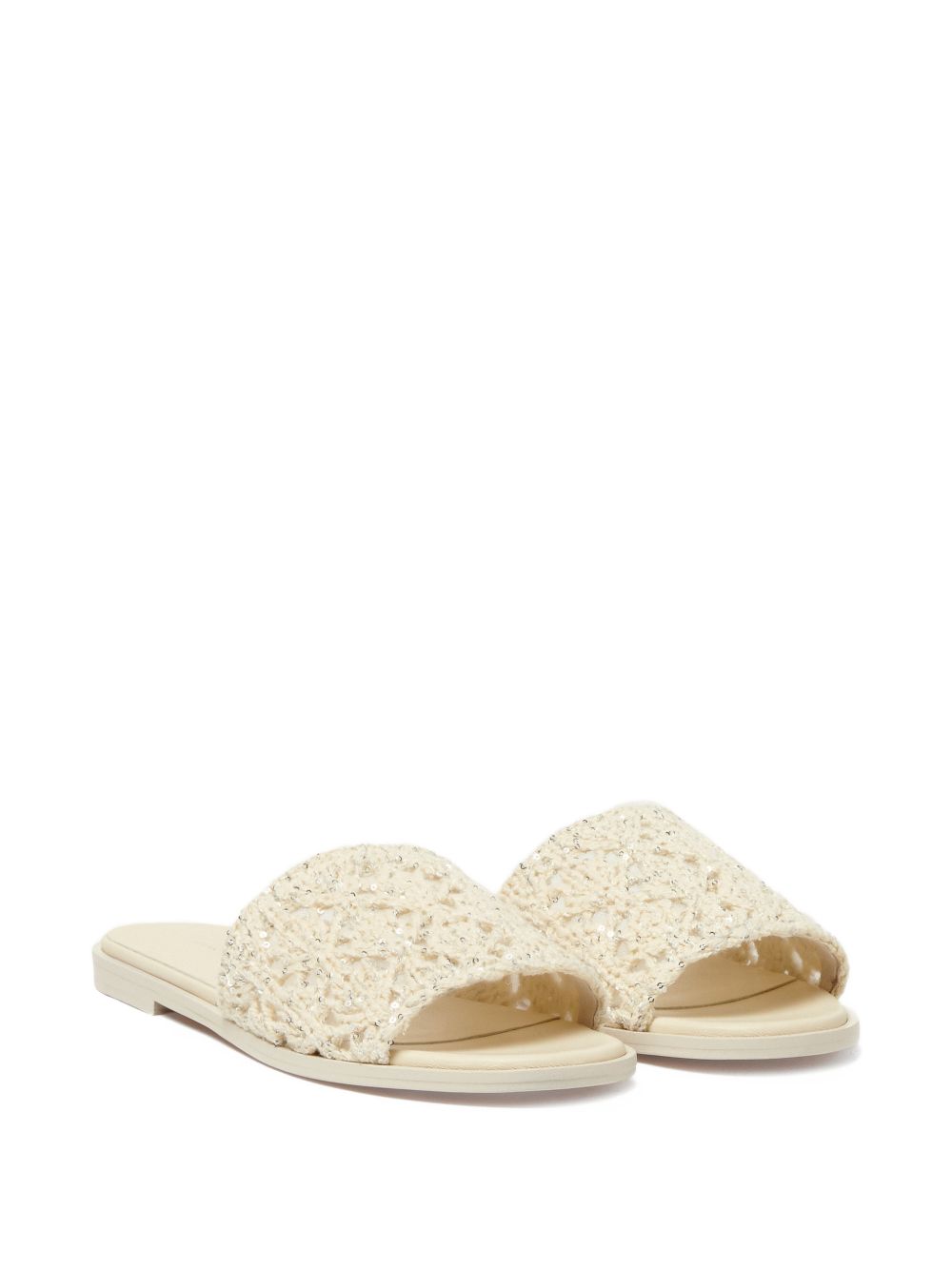 Fabiana Filippi Knitted flate sandals