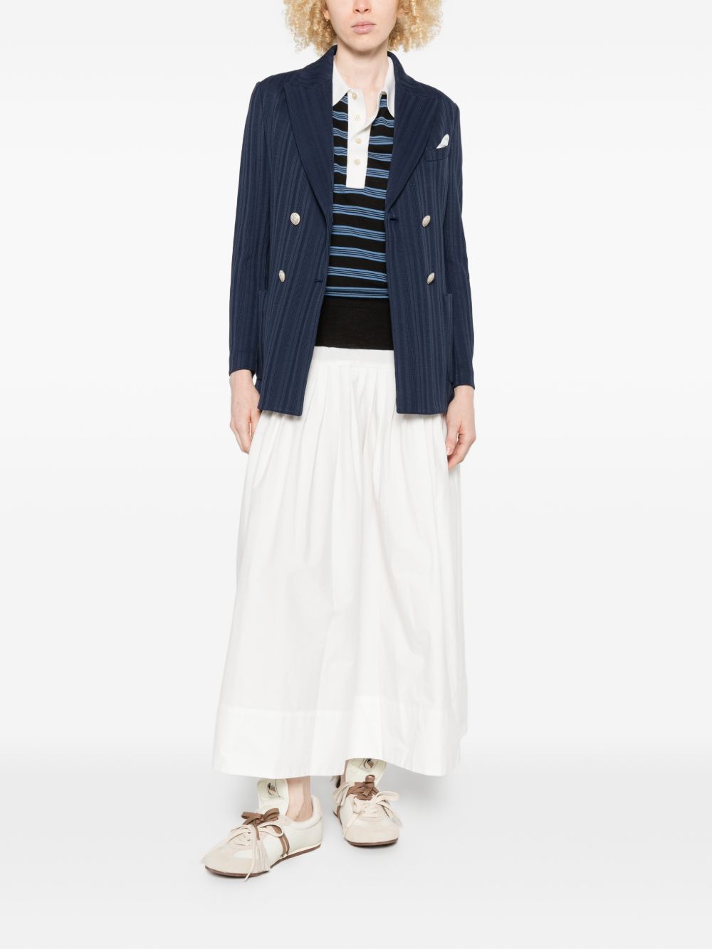 Circolo 1901 Cotton double-breasted jacket