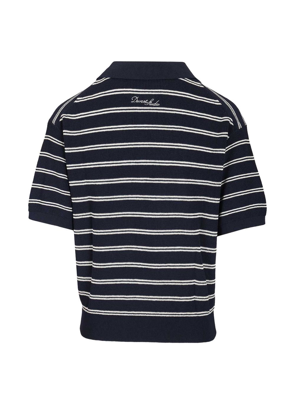 Dunst Cotton blend striped polo shirt