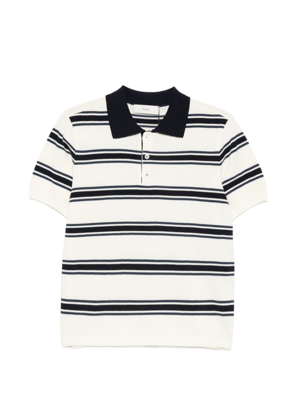 Dunst Striped cotton polo shirt