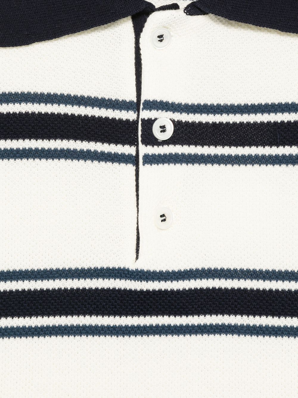 Dunst Striped cotton polo shirt