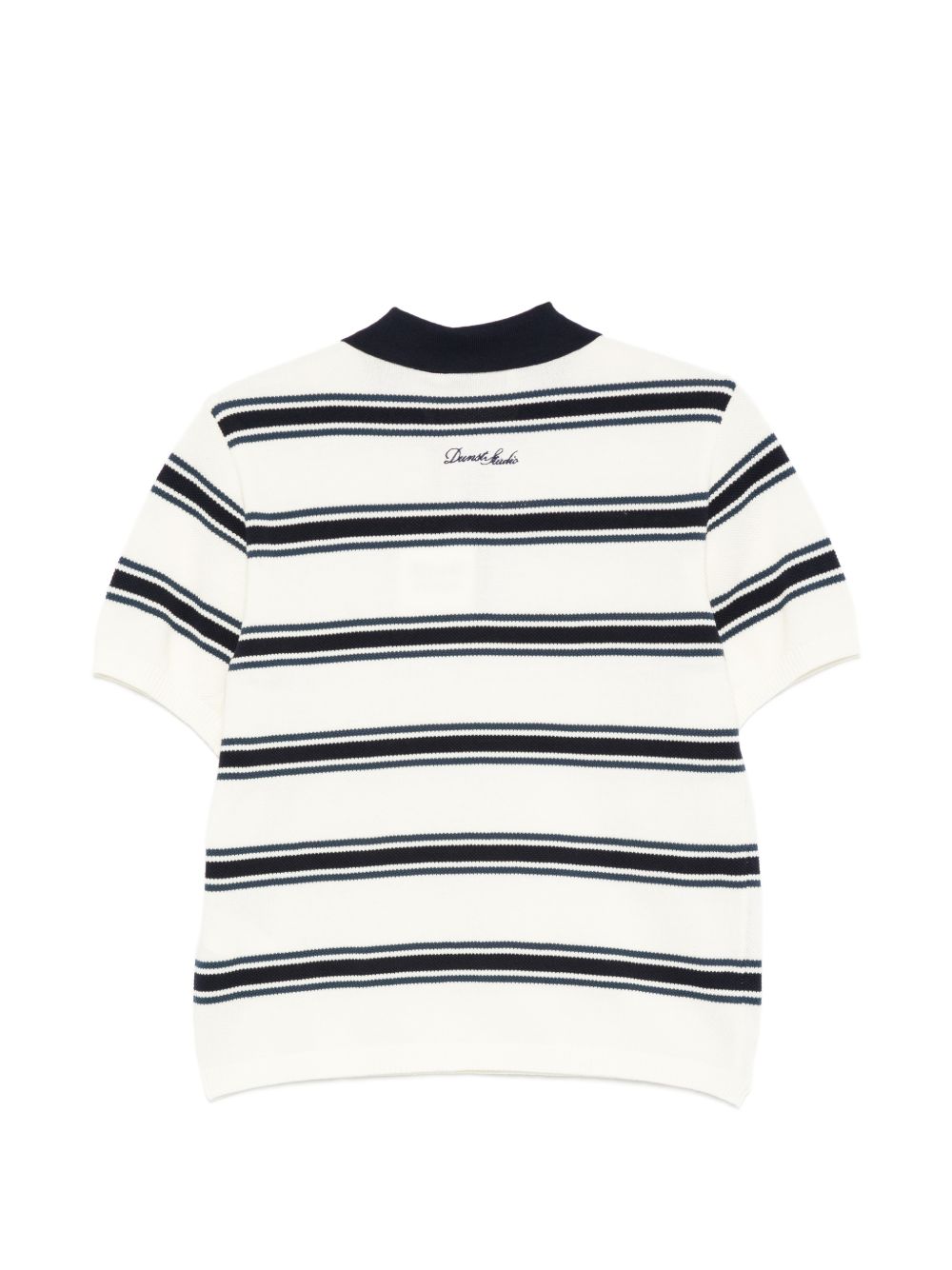 Dunst Striped cotton polo shirt