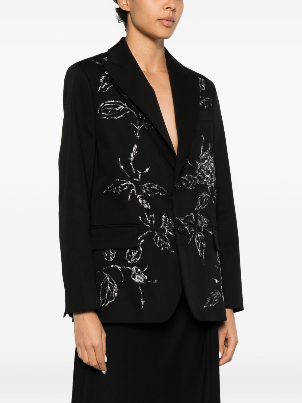 Hippy Realisti Cotton single-breasted blazer jacket