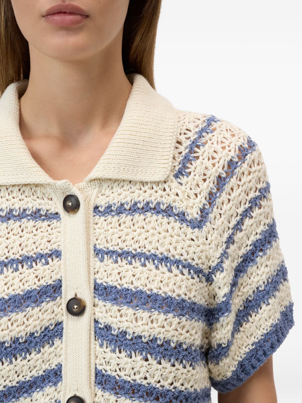 Closed Striped cotton cardigan