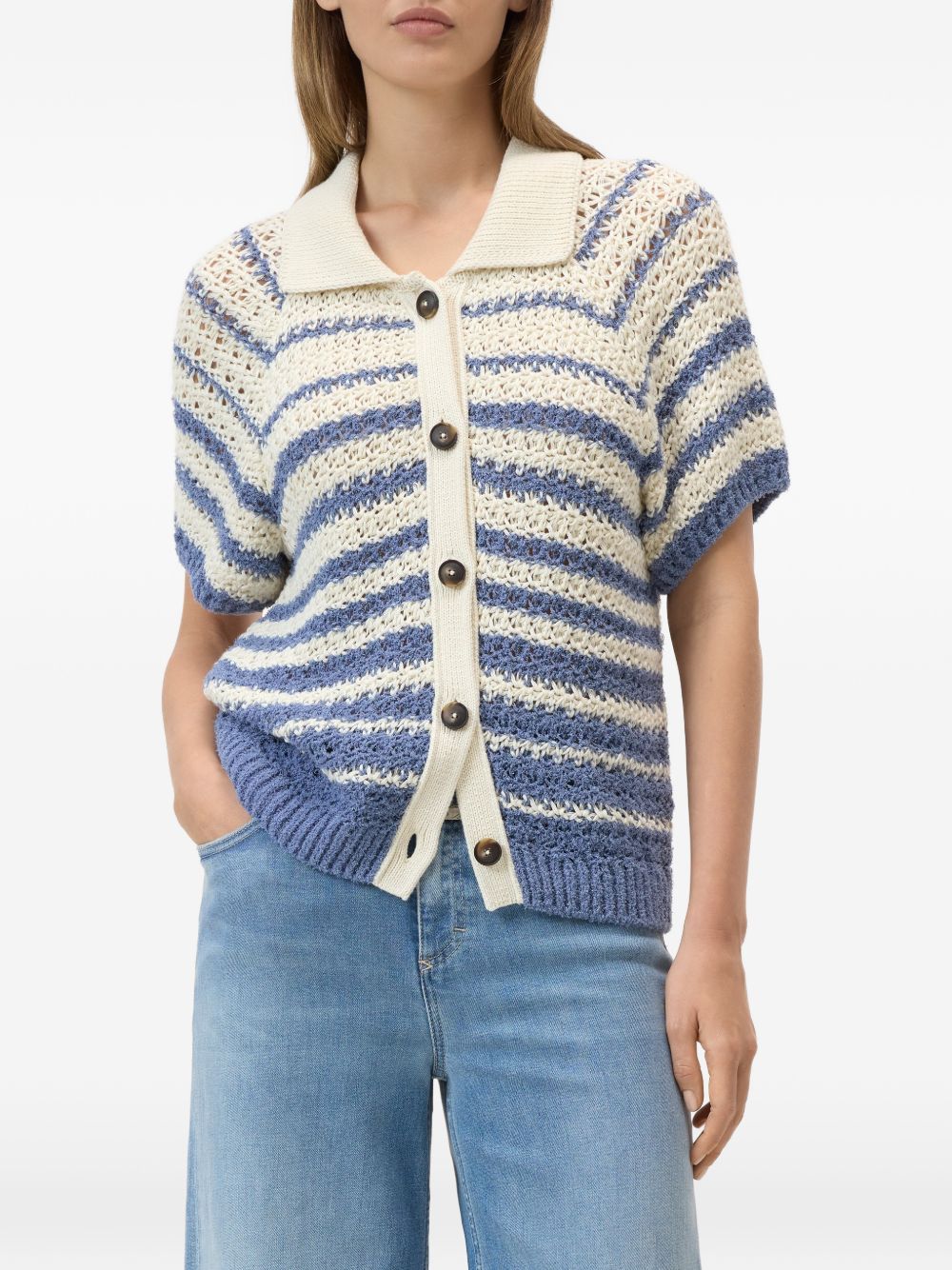 Closed Striped cotton cardigan