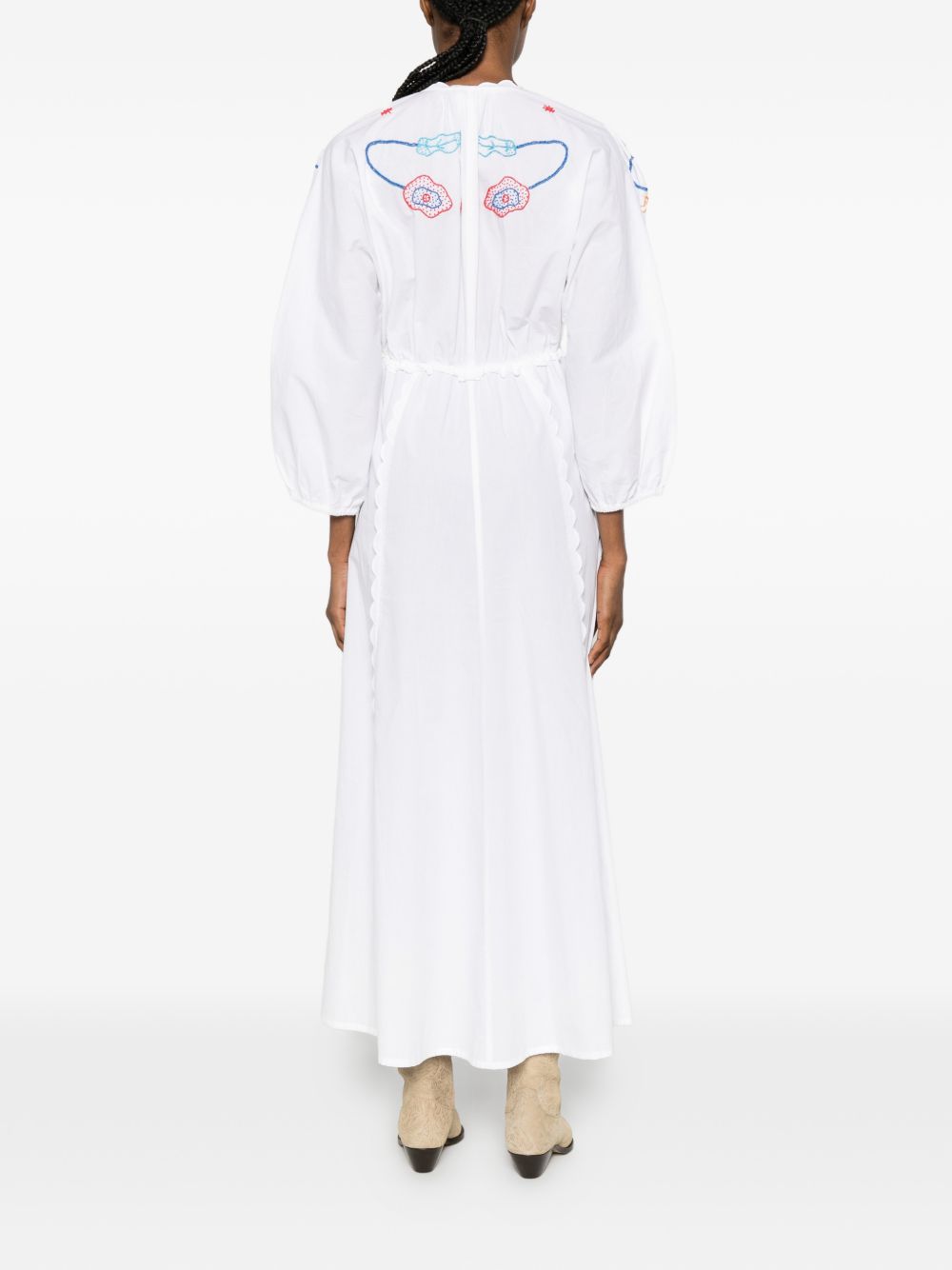 Forte Forte Embroidered cotton dress