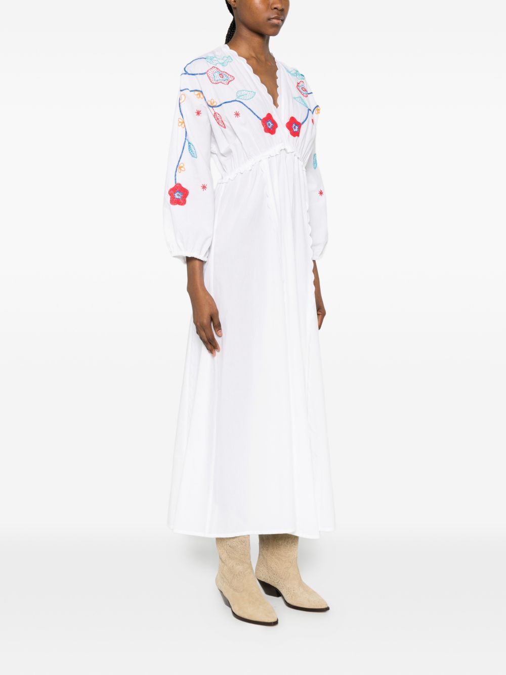 Forte Forte Embroidered cotton dress