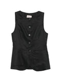 Semicouture Glenna linen vest