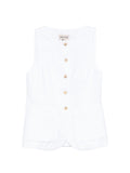 Semicouture Glenna linen vest