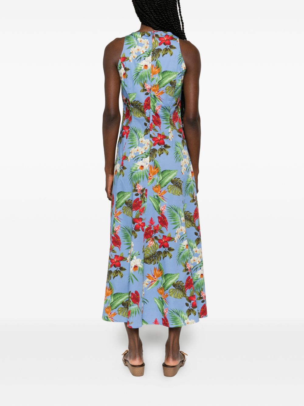 Archivio '67 Printed cotton midi dress
