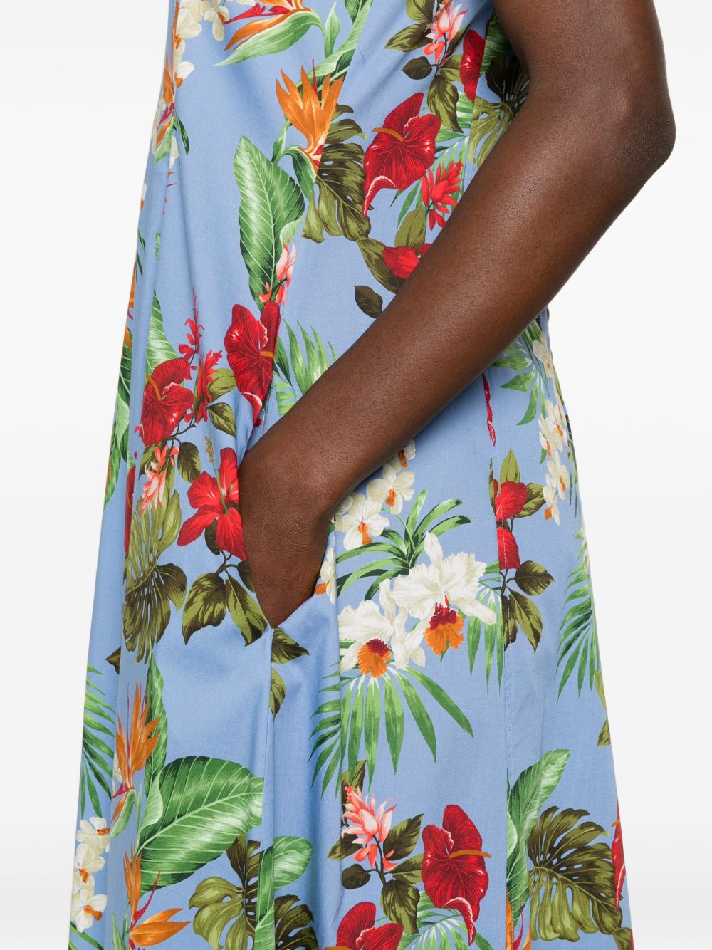 Archivio '67 Printed cotton midi dress