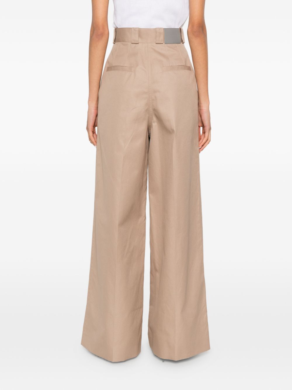 Balenciaga Cotton high-waisted trousers