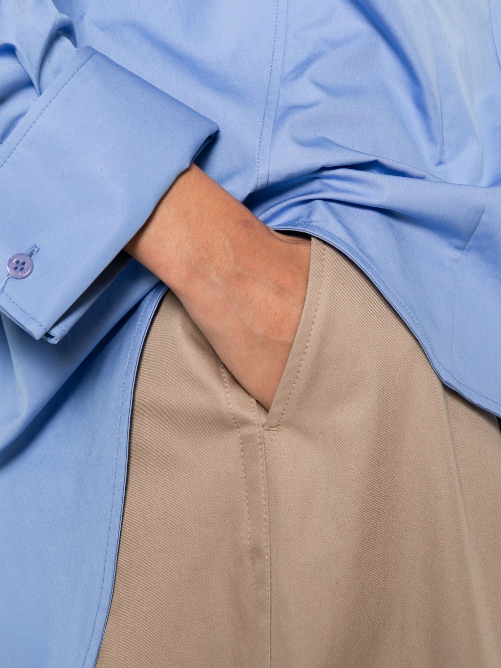 Balenciaga Cotton high-waisted trousers