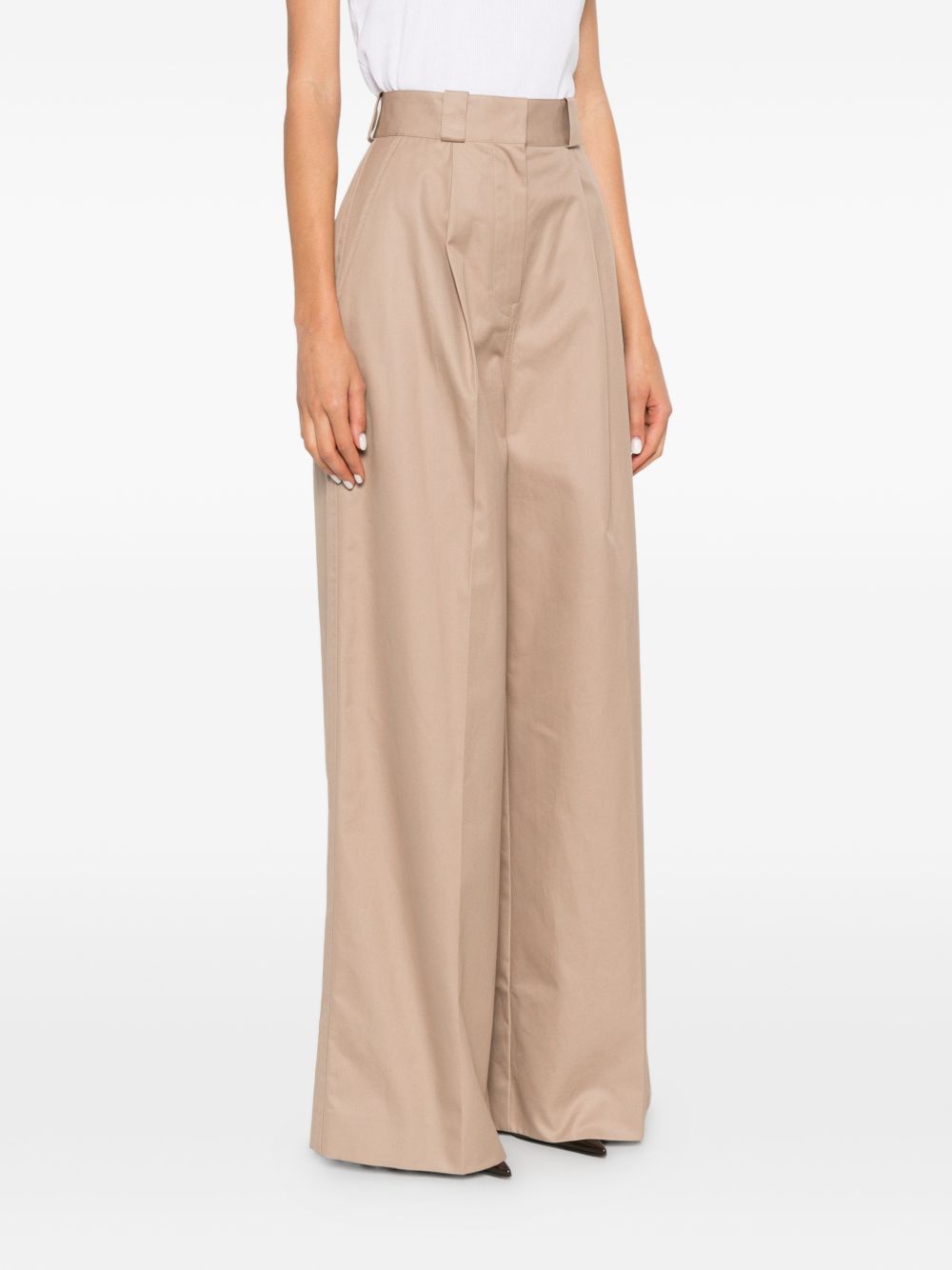 Balenciaga Cotton high-waisted trousers