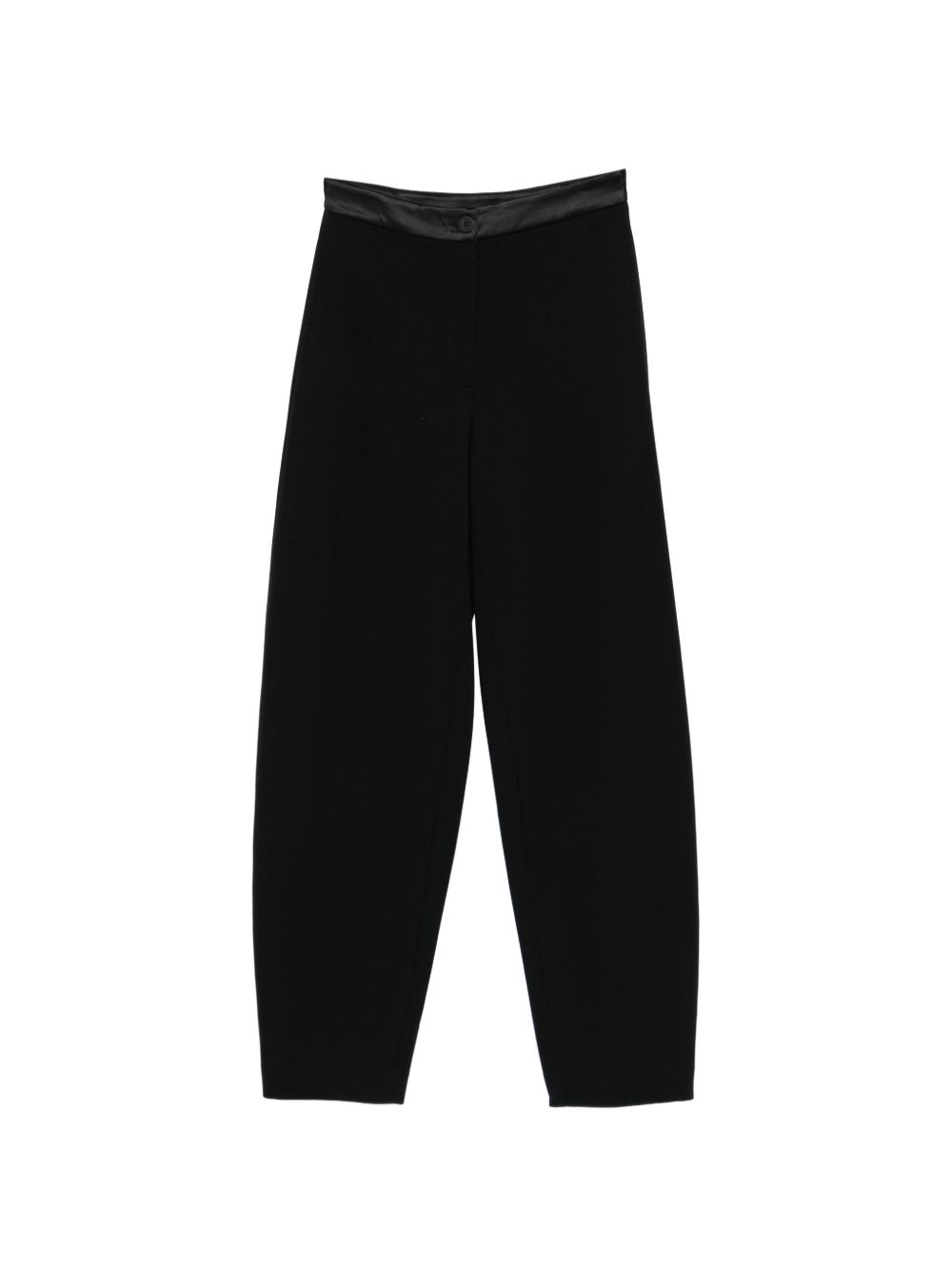Emporio Armani Satin-Finish Tapered Trousers