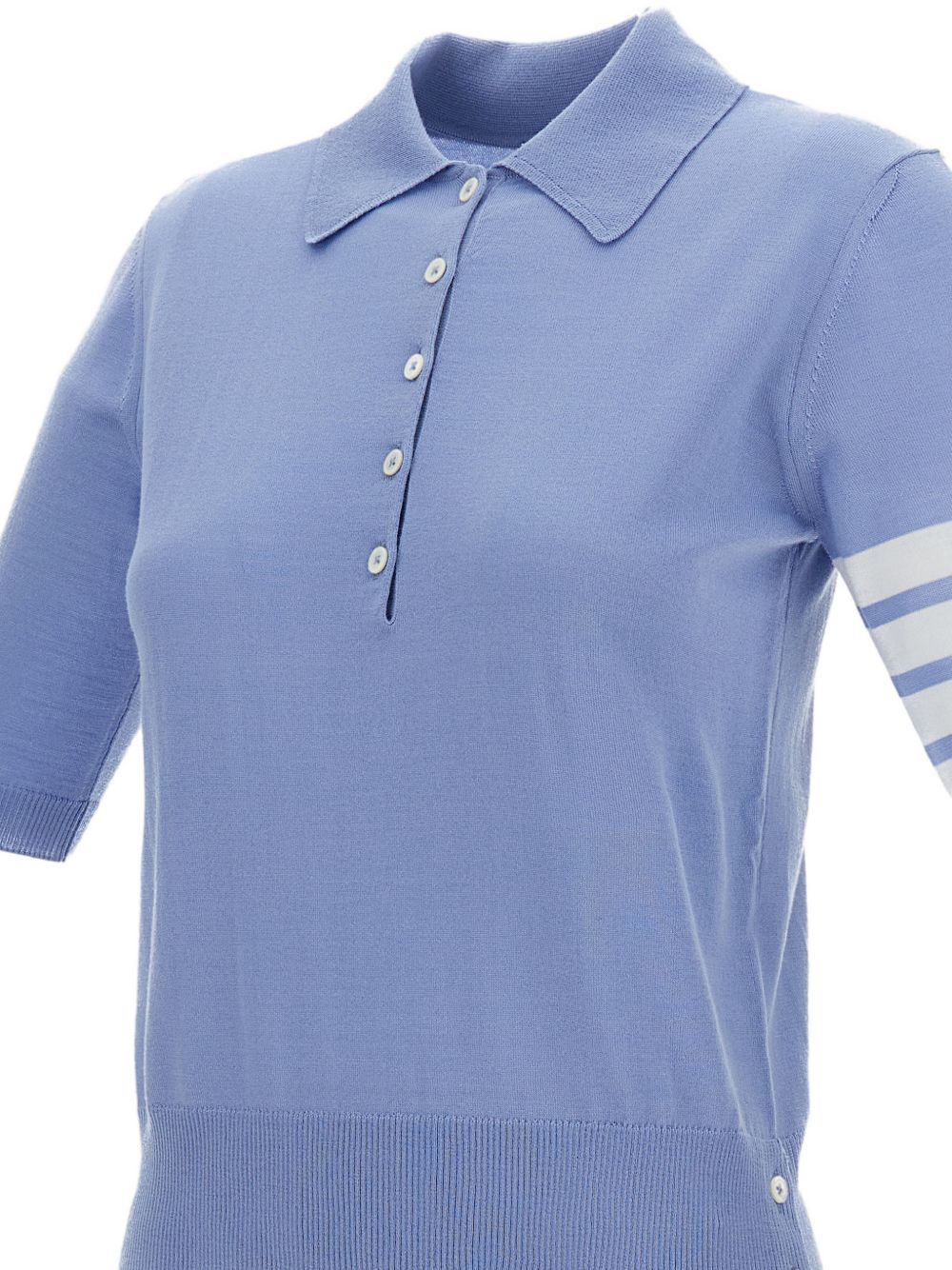 Thom Browne T-shirts and Polos LIGHT BLUE