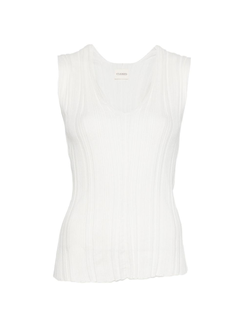 Closed Linen Cotton V-Necked Sweater