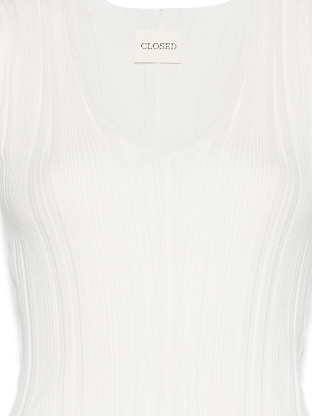 Closed Linen Cotton V-Necked Sweater