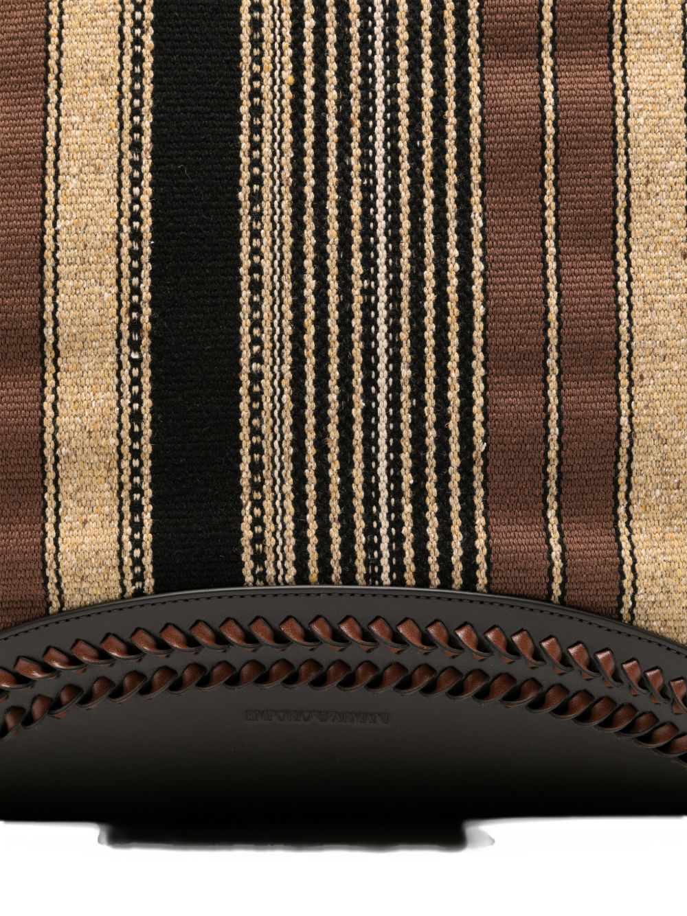 Emporio Armani Striped Tote Bag